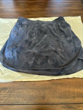 lululemon athletica Marbled Charcoal Athletic Skort
